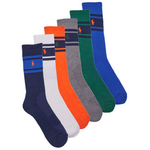 Chaussettes de sports 6 PACK SPORT CREW-STRIPES-CREW SOCK-6 PACK - Polo Ralph Lauren - Modalova