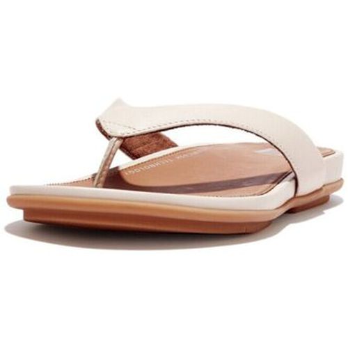 Tongs GRACIE LEATHER FLIP-FLOPS Stone Beige - DROP 11 - FitFlop - Modalova