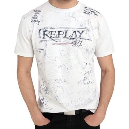 T-shirt T-Shirt Regular Fit Imprim Craie - Replay - Modalova