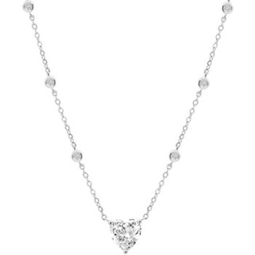 Collier Collier Silver argent coeur oxyde - Lotus - Modalova