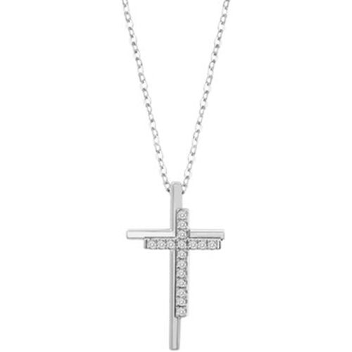 Collier Collier Silver Double croix Argent - Lotus - Modalova