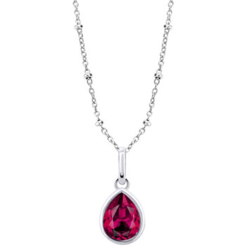 Collier Collier Silver Solitaire argent goutte rouge - Lotus - Modalova