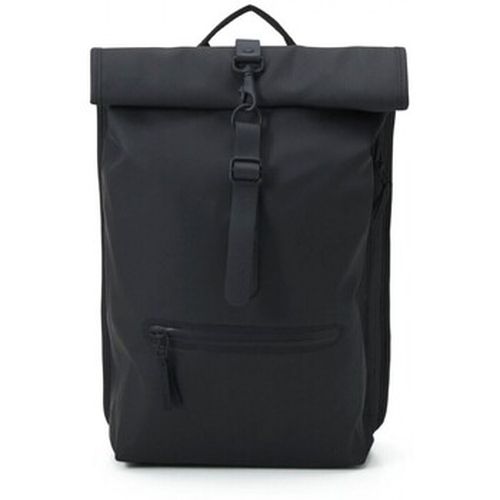 Sac Rains Sac dos roll-top noir - Rains - Modalova