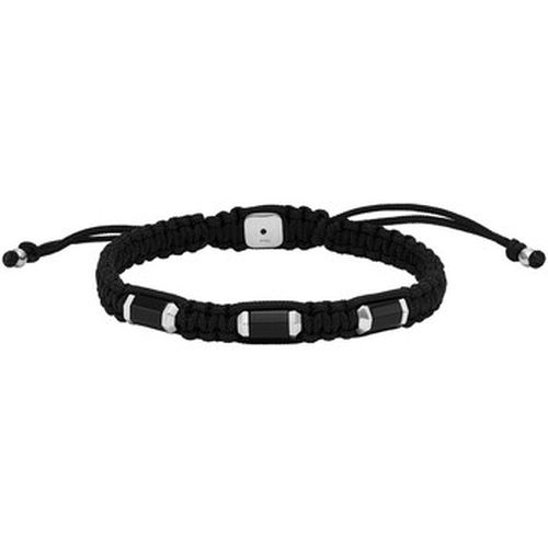 Bracelets Bracelet onyx et nylon noir - Fossil - Modalova