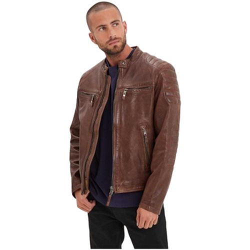 Blouson Blouson en cuir Ref 61167 Dark Cognac - Daytona - Modalova