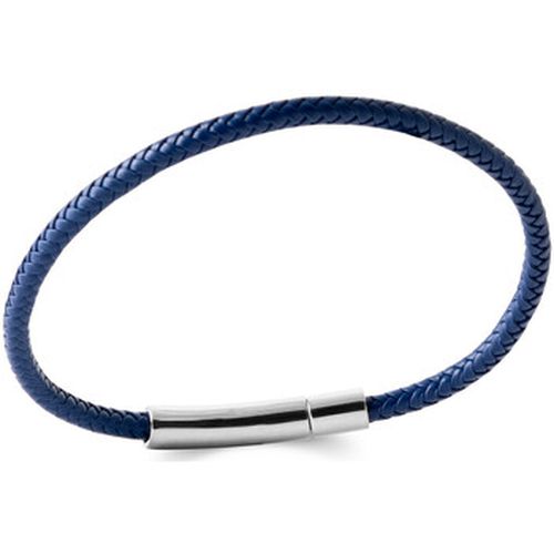 Bracelets Bracelet cuir bleu et acier - Brillaxis - Modalova