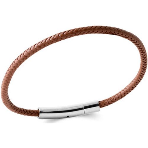 Bracelets Bracelet cuir marron et acier - Brillaxis - Modalova
