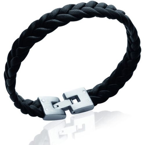 Bracelets Bracelet en cuir noir tressé - Brillaxis - Modalova