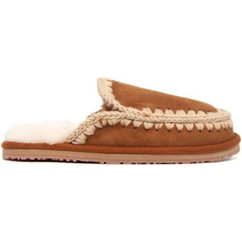 Mules FW161007A SUEDE SLIPPER FULL ESKIMO STITCH COGNAC - Mou - Modalova