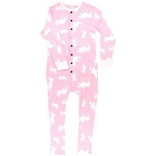 Pyjamas / Chemises de nuit - Pyjama une pièce Pink classic moose adulte - Lazyone - Modalova