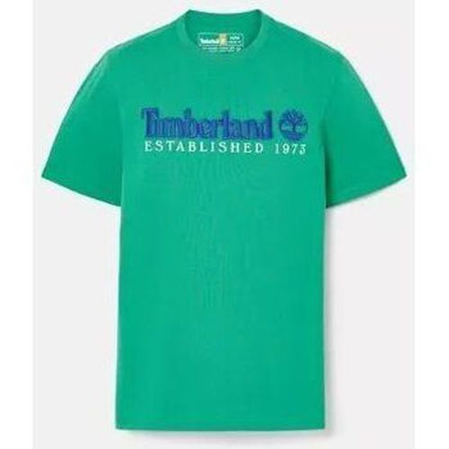 T-shirt TB0A6SE1 SS EST. 1973 CREW TEE-ED3 CELTIC GREEN - Timberland - Modalova