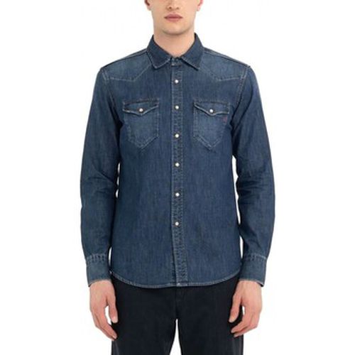 Chemise Chemise Western En Denim Fonc - Replay - Modalova