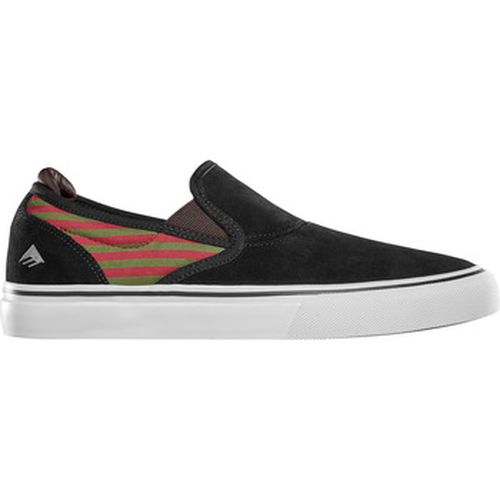 Chaussures de Skate WINO G6 SLIP ON X BRADEN HOBAN BLACK OLIVE RED - Emerica - Modalova