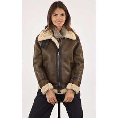 Blouson Bombardier mouton vieilli -046261 - La Canadienne - Modalova