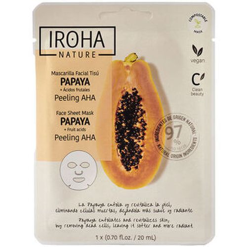 Masques Papaya Peeling Masque Facial En Tissu Aha - Iroha Nature - Modalova
