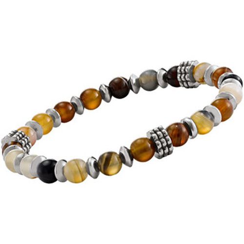 Bracelets Bracelet Lewis agate café acier - Jourdan - Modalova