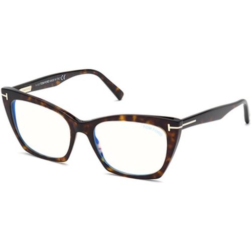 Lunettes de soleil FT5709-B Cadres Optiques, Havana, 54 mm - Tom Ford - Modalova