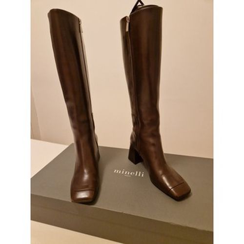 Bottes BOTTES HAUTES EN CUIR - Minelli - Modalova