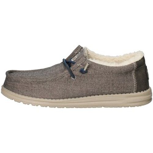 Baskets basses Wally Herringbone chaussures de tennis Choco - HEY DUDE - Modalova