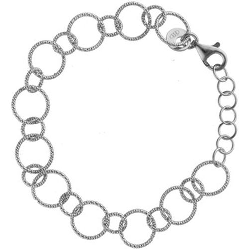 Bracelets Bracelet Argent Rhodié Cercles Diamantés - Orusbijoux - Modalova