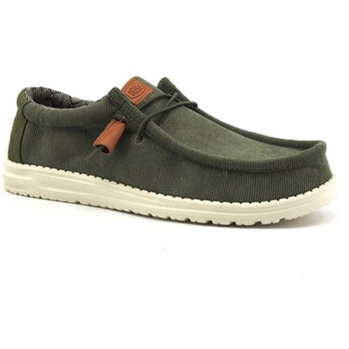 Chaussures Wally Sneaker Vela Uomo Olive 40163-337 - HEY DUDE - Modalova