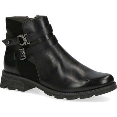 Bottines black comb casual closed booties - Caprice - Modalova