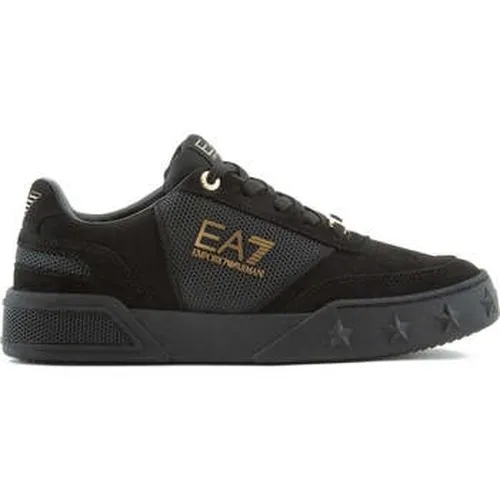 Baskets basses triple black gold casual sneaker - Emporio Armani EA7 - Modalova