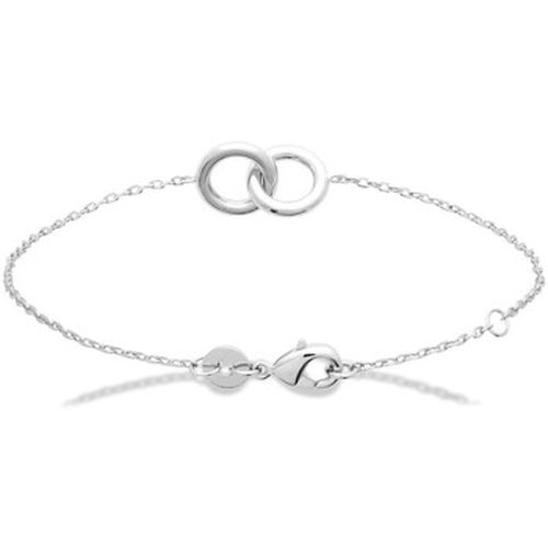 Bracelets Bracelet anneaux entrelacés argent rhodié 18 cm - Brillaxis - Modalova