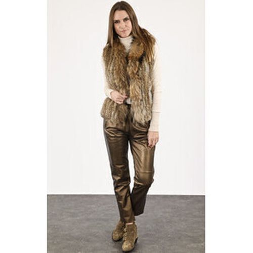 Gilet Gilet lapin et finraccoon naturel-046466 - La Canadienne - Modalova