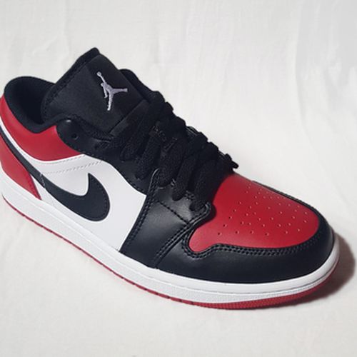 Baskets basses Air Jordan 1 Low Bred Toe - 553558-612 - Taille : 42.5 FR - Nike - Modalova