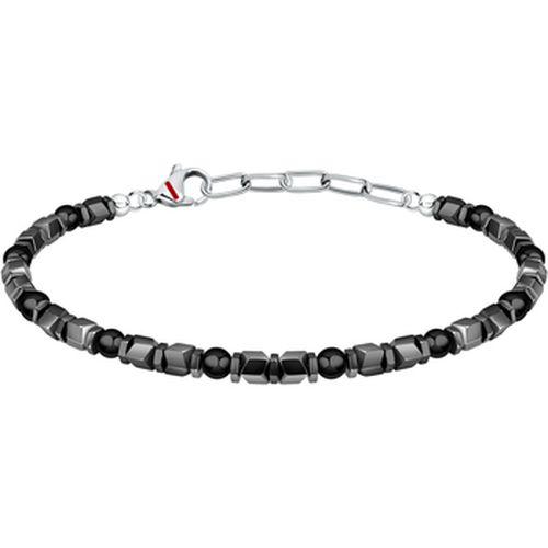 Bijoux Bracelet en acier et onyx - Sector - Modalova
