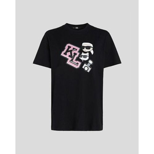 T-shirt 240W1727 OVERSIZED IKONIK VARSITY TEE - Karl Lagerfeld - Modalova