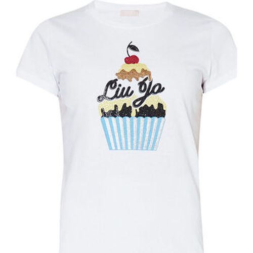 T-shirt T-shirt avec imprimé Cupcake et strass - Liu Jo - Modalova