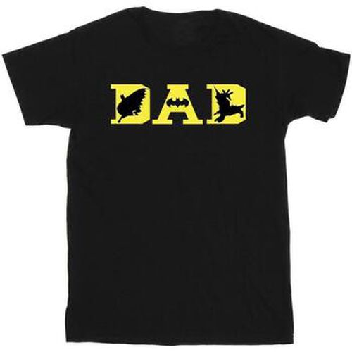 T-shirt Dad With Bat Icons - Dc Comics - Modalova