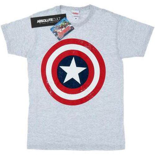 T-shirt Captain America Distressed Shield - Marvel - Modalova