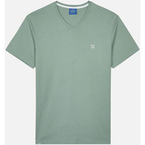 T-shirt Tee shirt uni col V 4flo brodé poitrine TIVE - Oxbow - Modalova