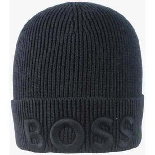 Bonnet Bonnet à revers marine en laine - BOSS - Modalova