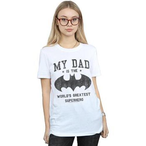 T-shirt Batman My Dad Is A Superhero - Dc Comics - Modalova