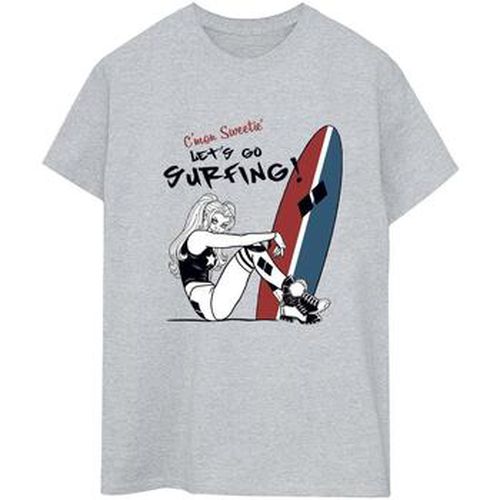T-shirt Harley Quinn Let's Go Surfing - Dc Comics - Modalova