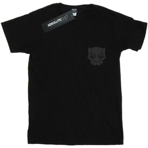T-shirt Black Panther Black On Black Chest Print - Marvel - Modalova