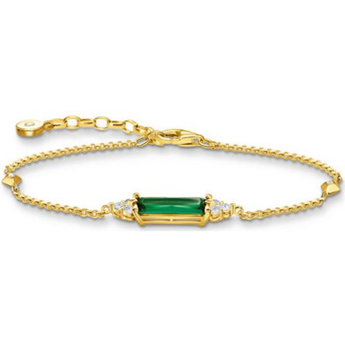 Bracelets Bracelet argent plaqué or pierre verte - Thomas Sabo - Modalova