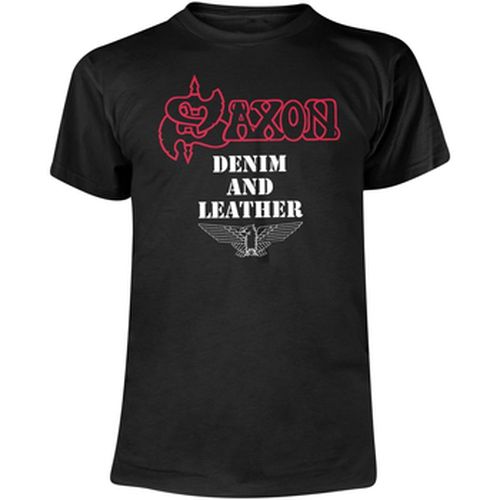 T-shirt Saxon Denim And Leather - Saxon - Modalova