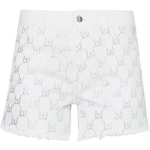 Short Short avec logo et strass - Liu Jo - Modalova