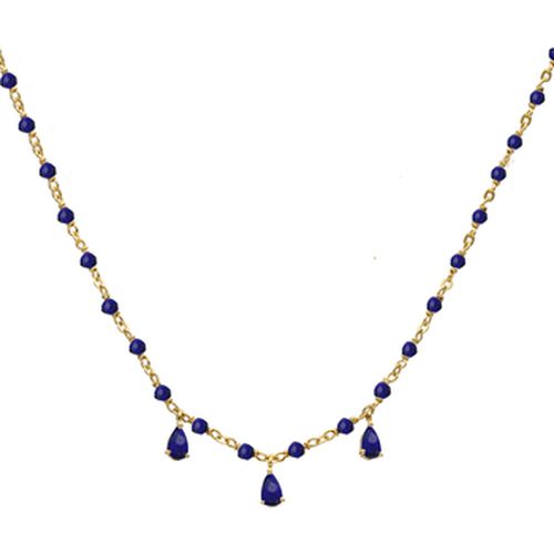 Collier Collier Argent Et Pierres Naturelles Lapis - Orusbijoux - Modalova