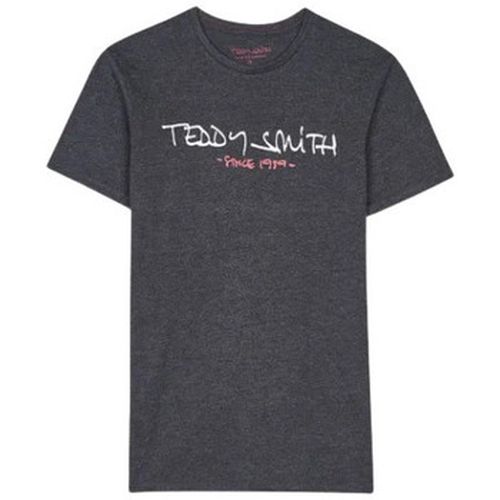 T-shirt TSHIRT TICLASS BASIC - MELANGE BLACK/BLANC - L - Teddy Smith - Modalova
