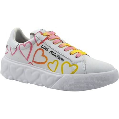 Chaussures Sneaker Donna Bianco Fuxia Multi JA15024G1IIDC10A - Love Moschino - Modalova