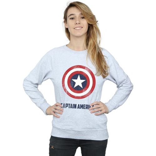 Sweat-shirt Captain America Shield Text - Marvel - Modalova