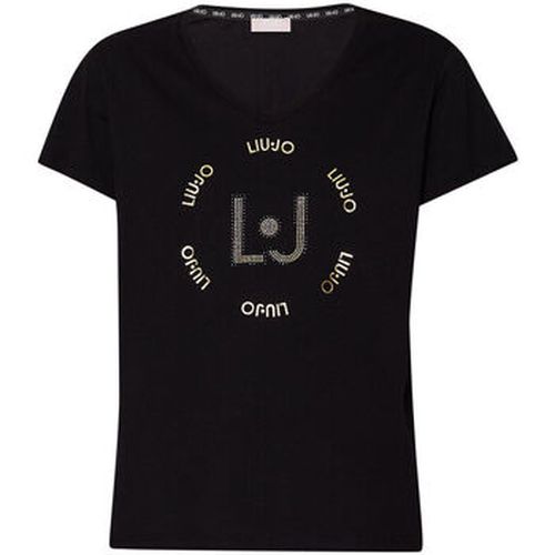 T-shirt T-shirt avec logo et strass - Liu Jo - Modalova