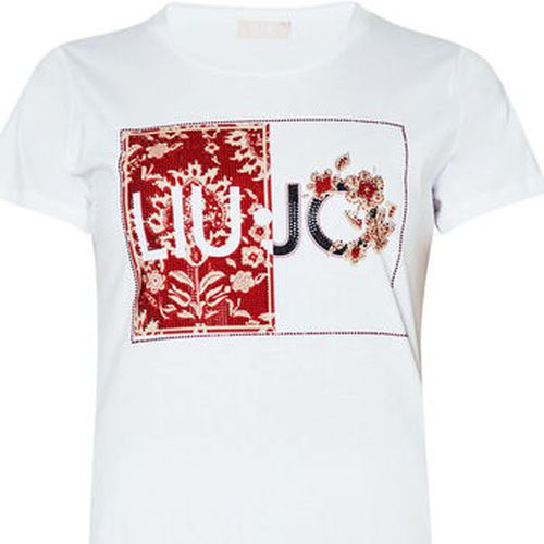 T-shirt T-shirt avec logo et strass - Liu Jo - Modalova