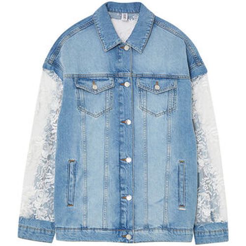 Blouson Blouson en toile denim et dentelle - Liu Jo - Modalova